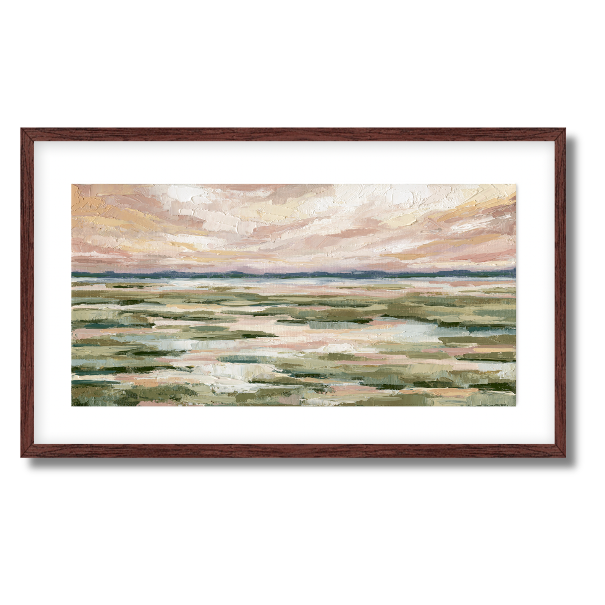 Marsh Tide Panorama Fine Art Paper Print