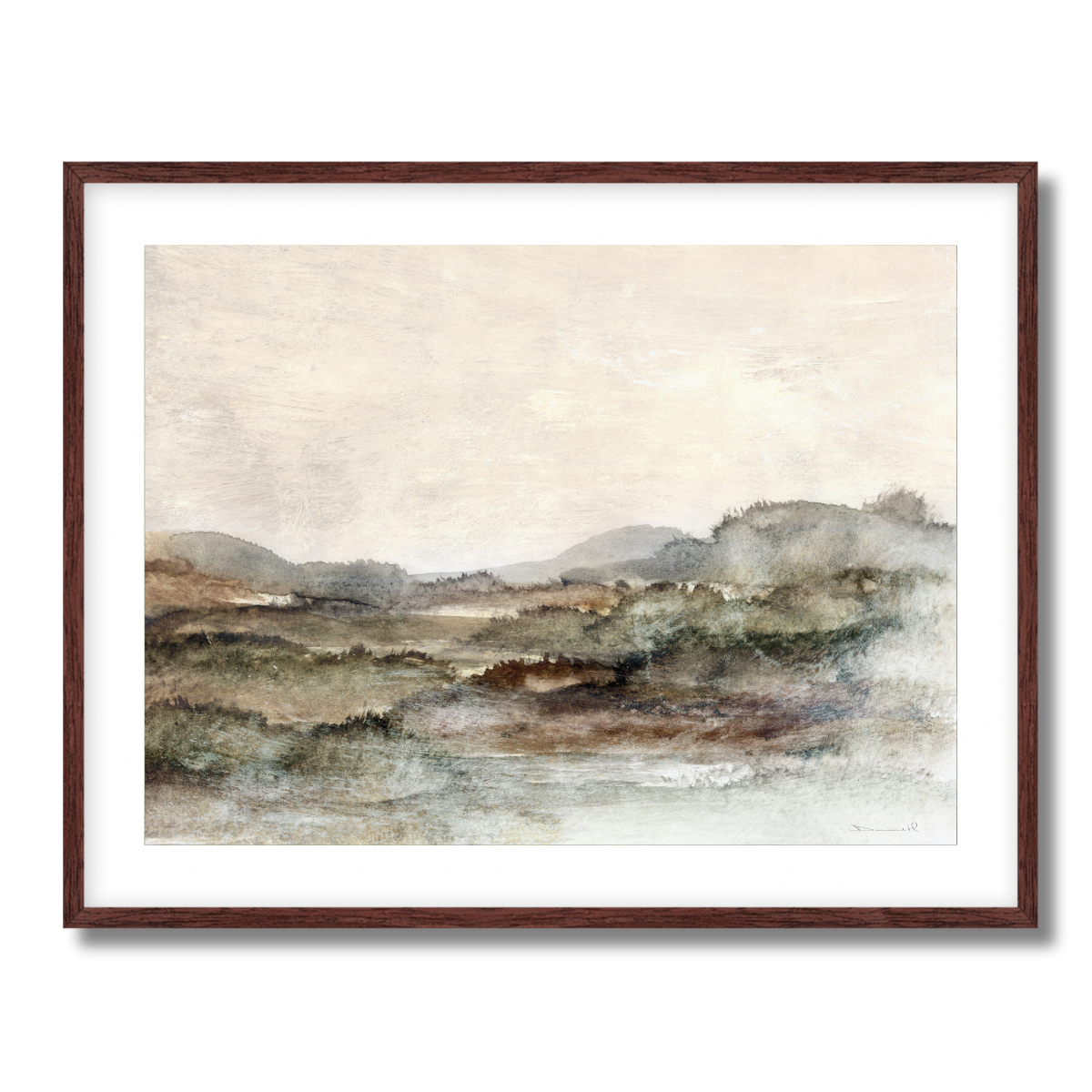 Meadow Trees Fine Art Paper Print