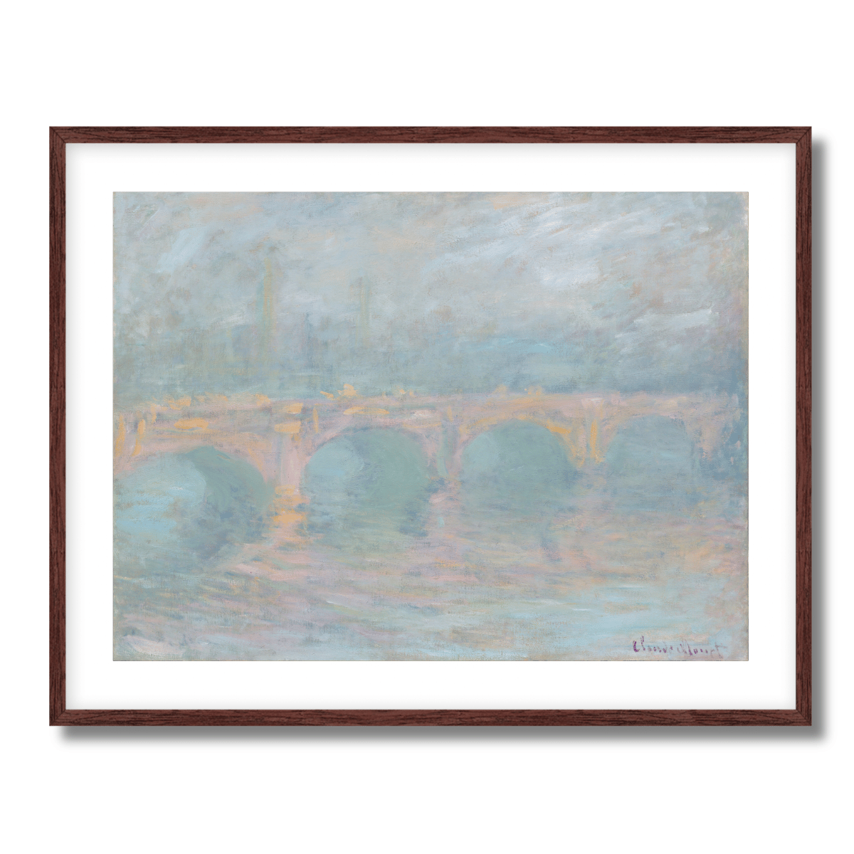 Waterloo Bridge by Claude Monet 1904 Fine Art Paper Print