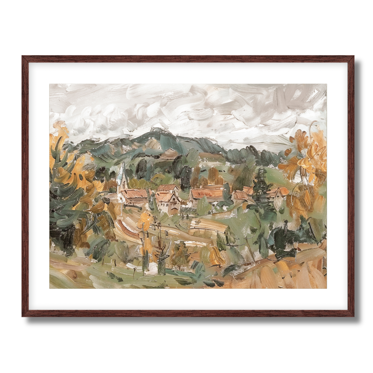 Village Fine Art Paper Print