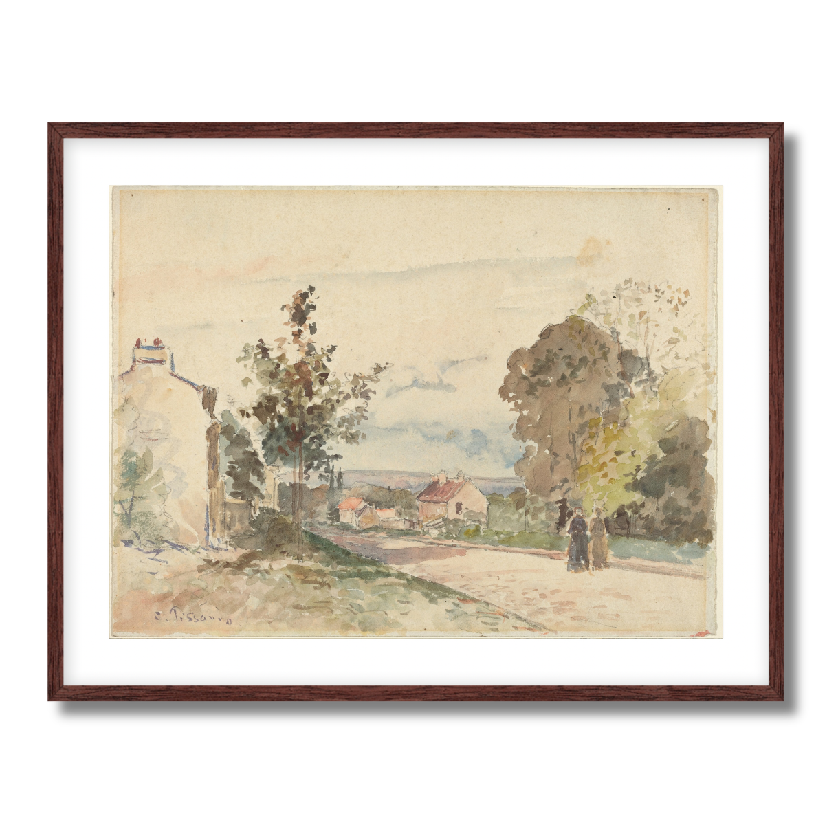 The Road From Versailles to Louveciennes by Camille Pissarro 1872 Fine Art Paper Print