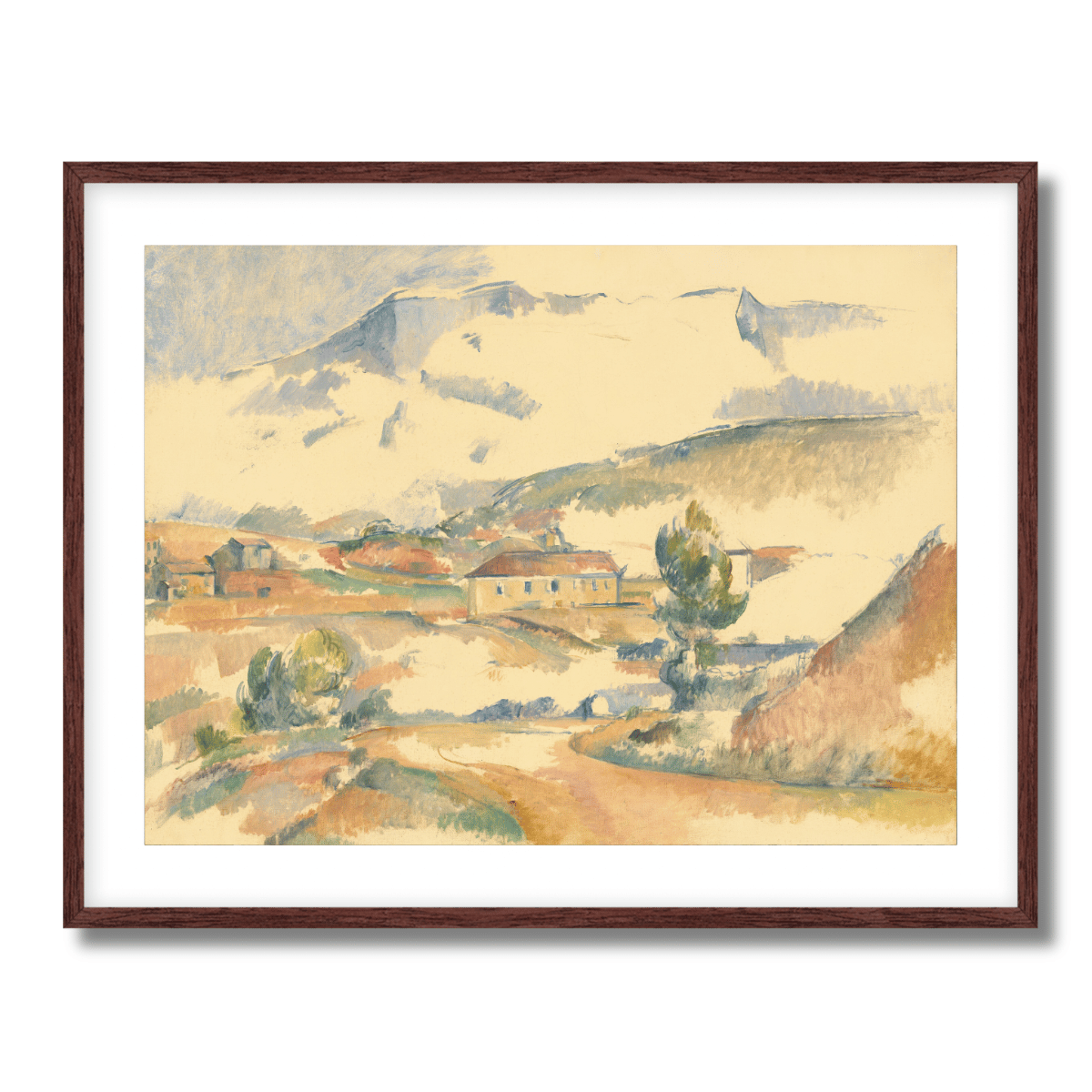Montagne Sainte-Victoire by Paul Cezanne 1887 Fine Art Paper Print