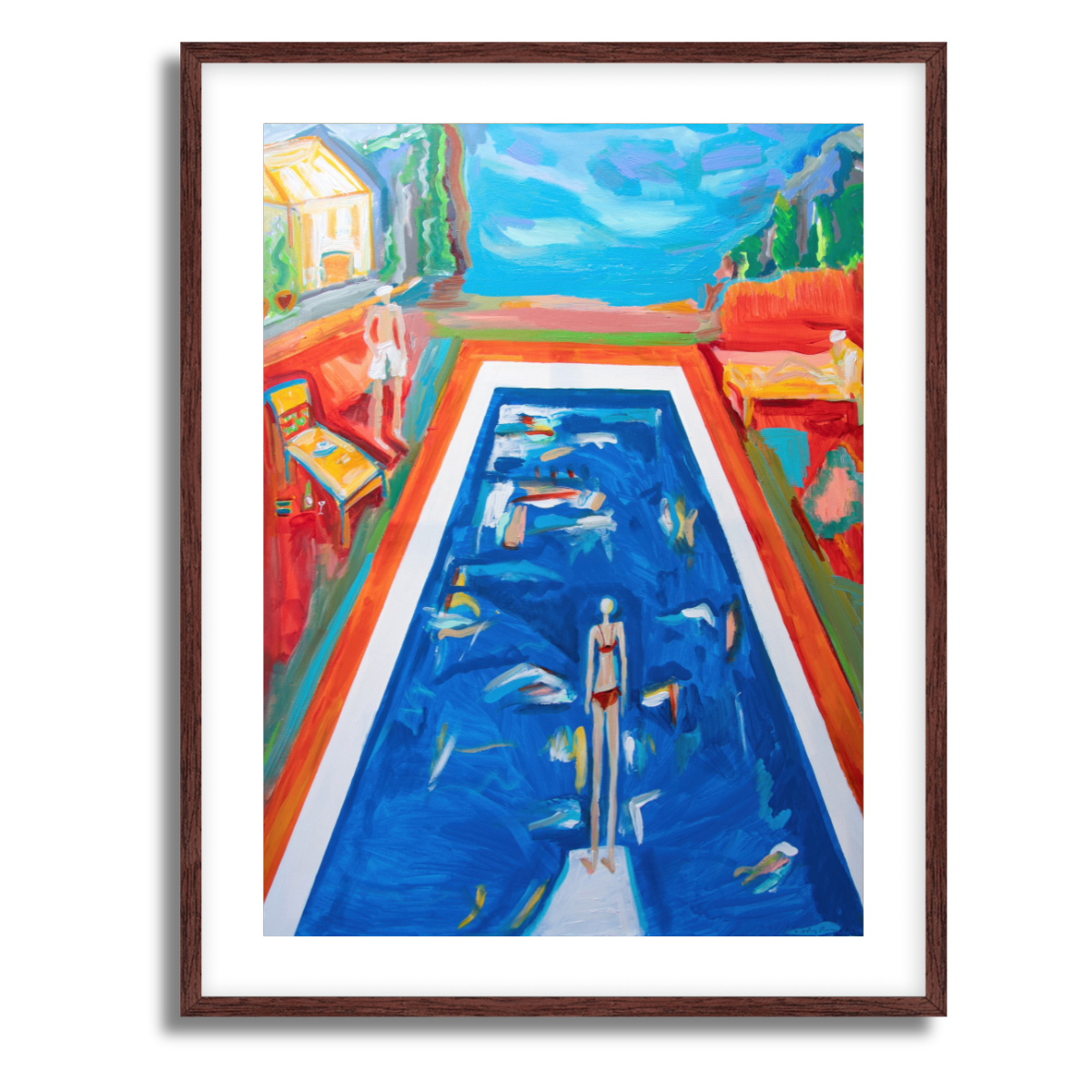 Evening Swim Fine Art Paper Print