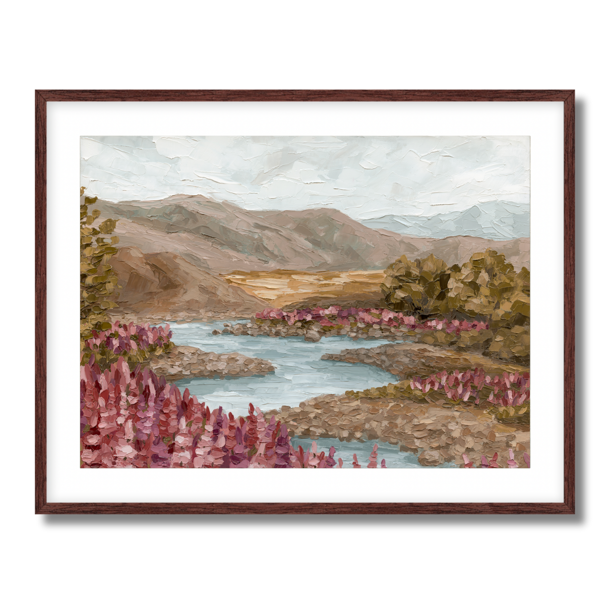 River Blooms Fine Art Paper Print