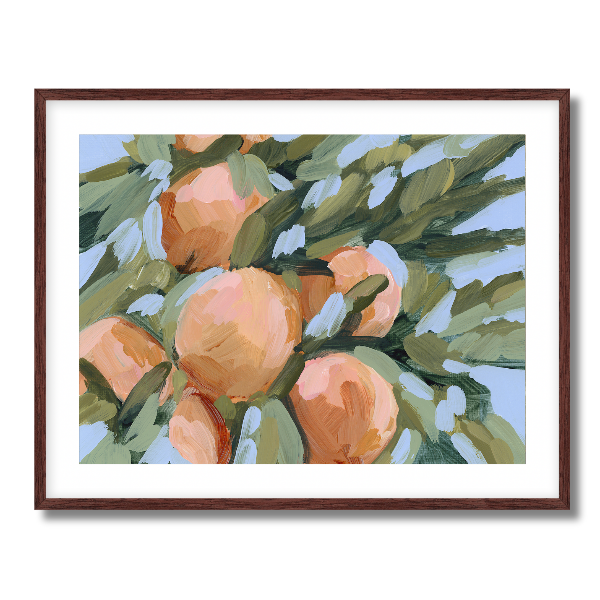 Peach Tree Fine Art Paper Print