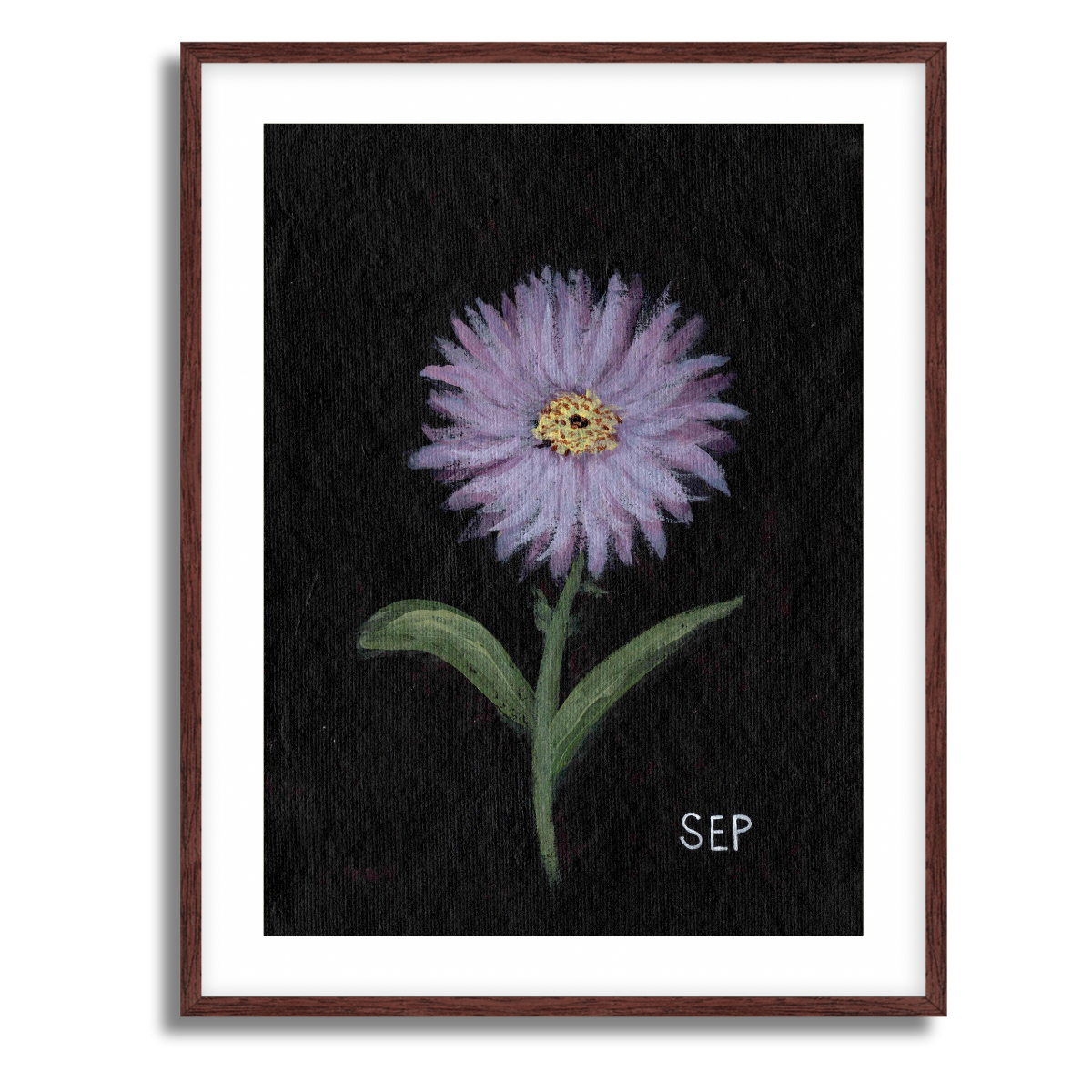 We Remember September Birth Flower Fine Art Paper Print