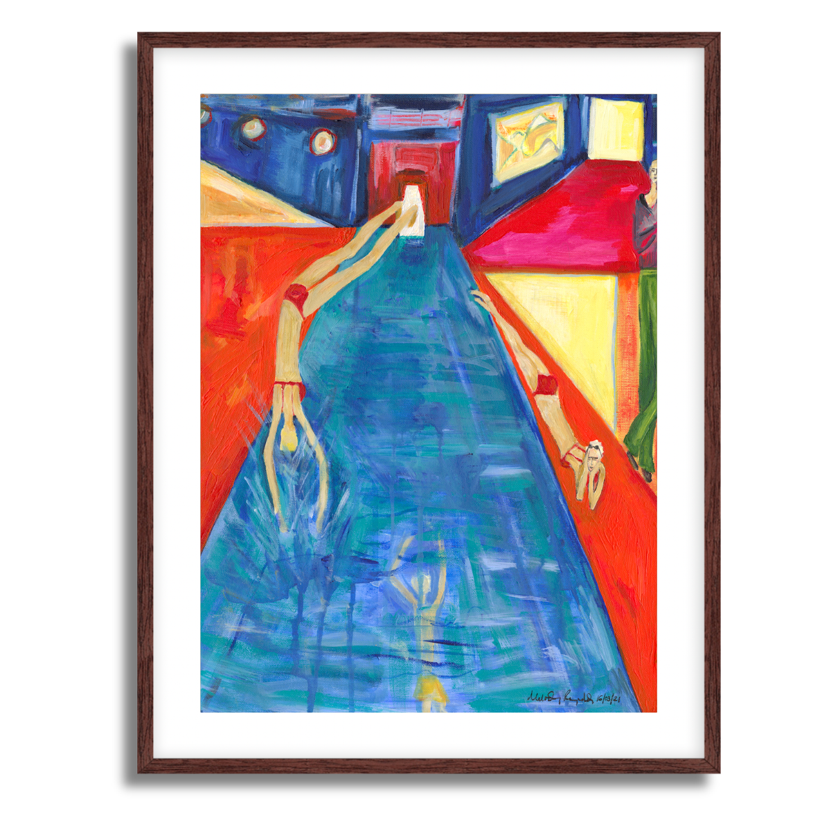 At the Pool Fine Art Paper Print