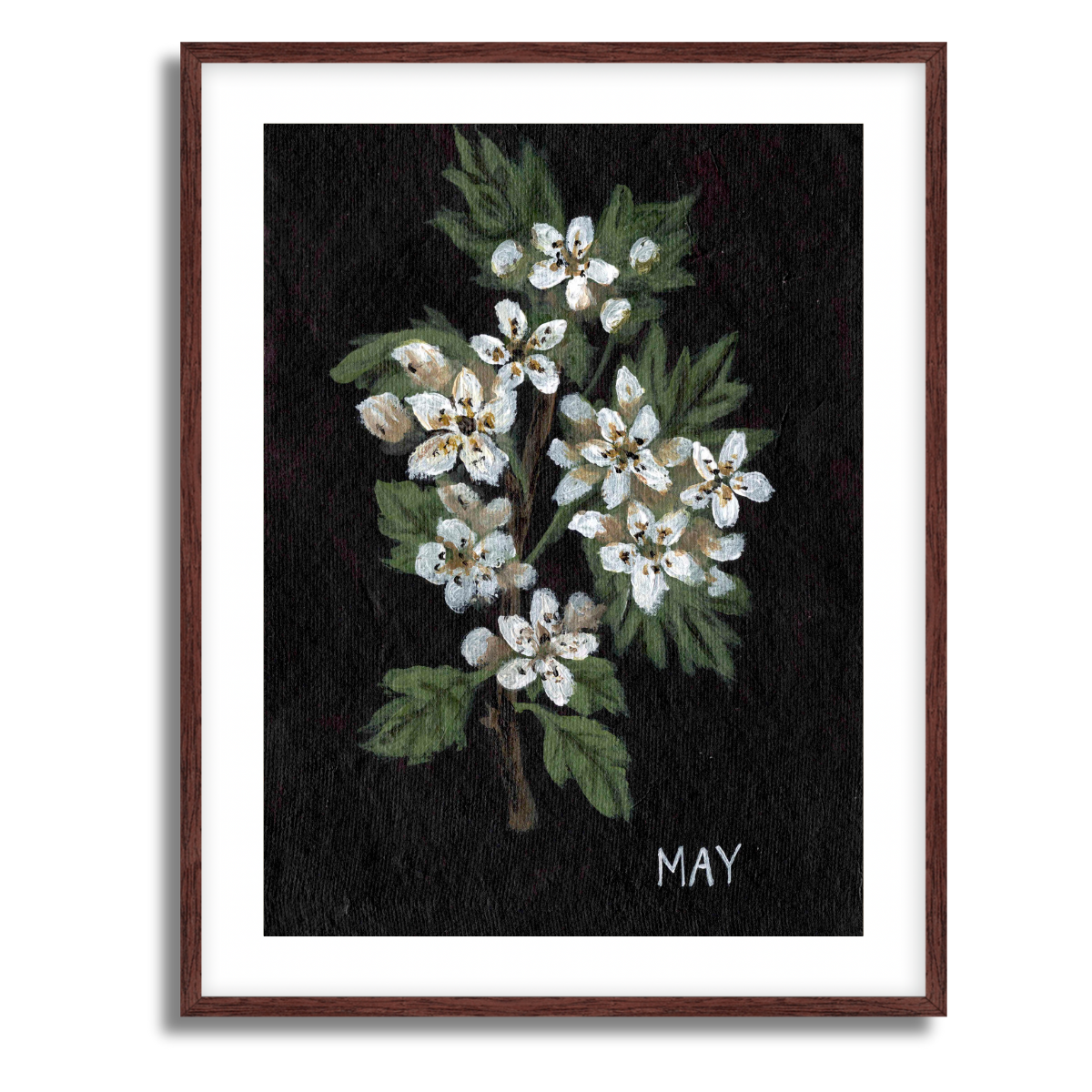 We Remember May Birth Flower Fine Art Paper Print