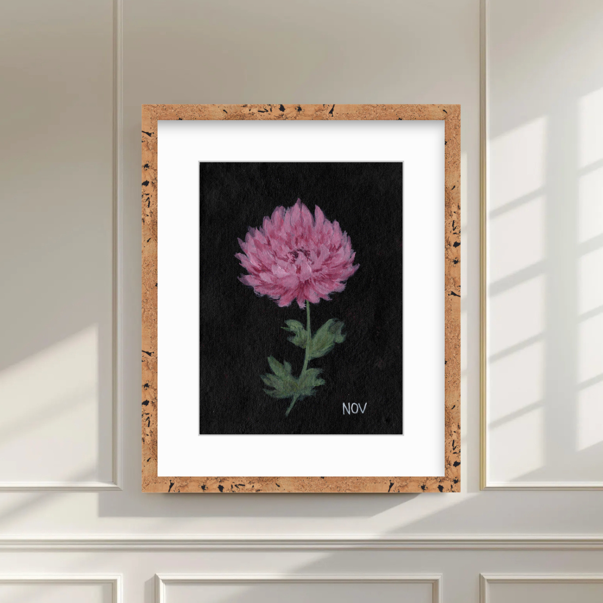 We Remember November Birth Flower Premium Fine Art Paper Print