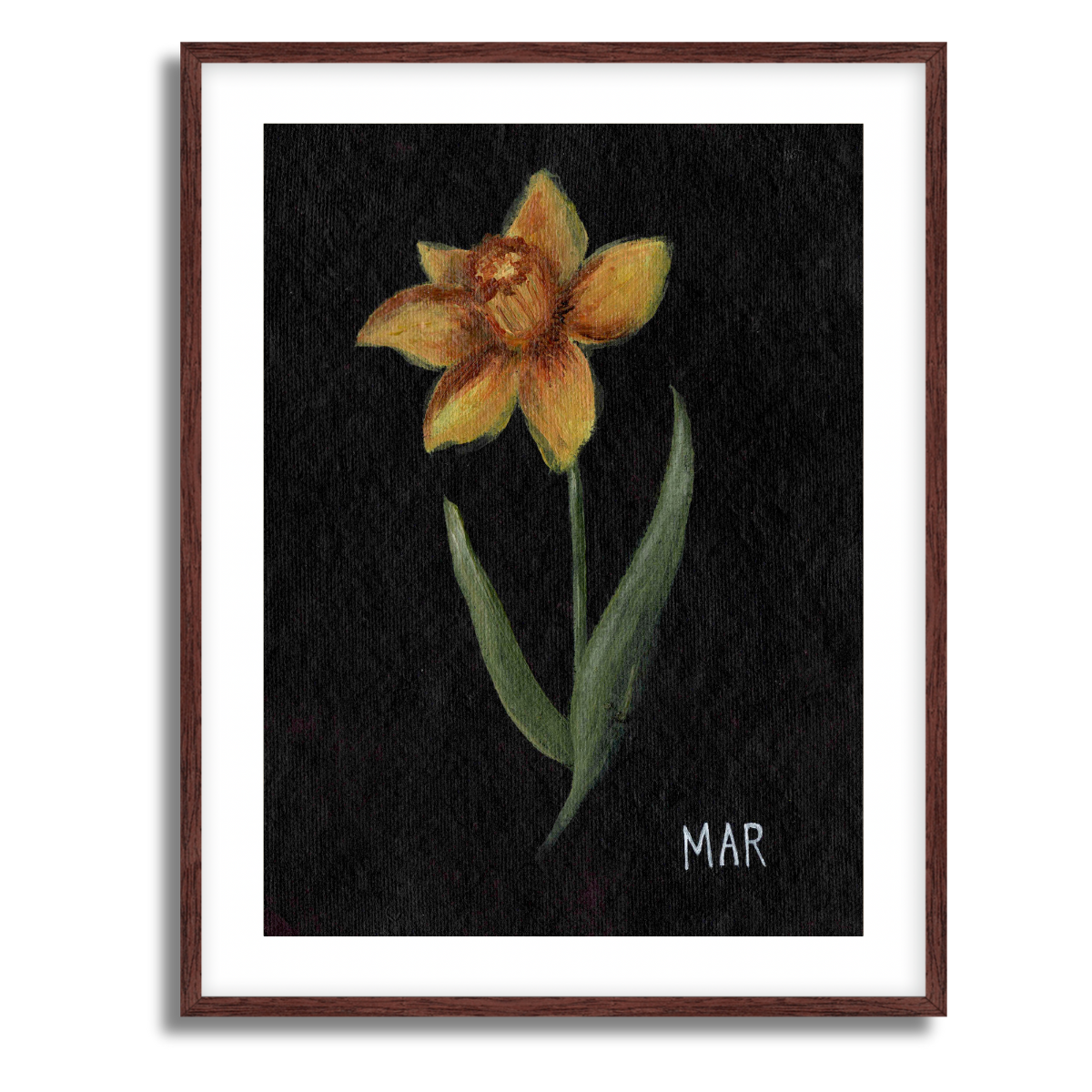 We Remember March Birth Flower Fine Art Paper Print