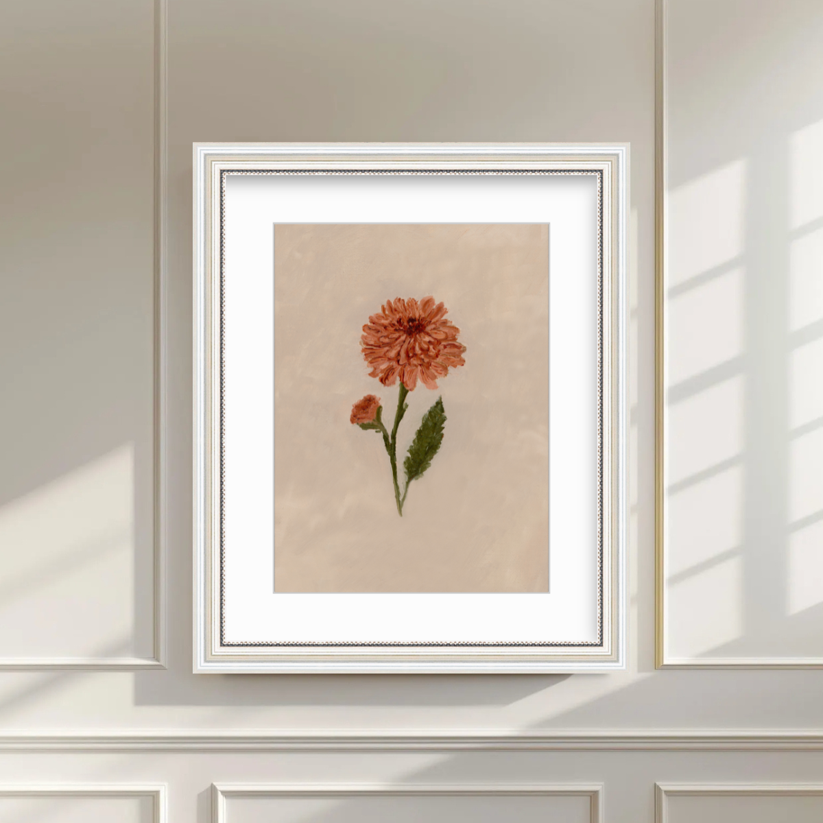 November Birth Flower Premium Fine Art Paper Print