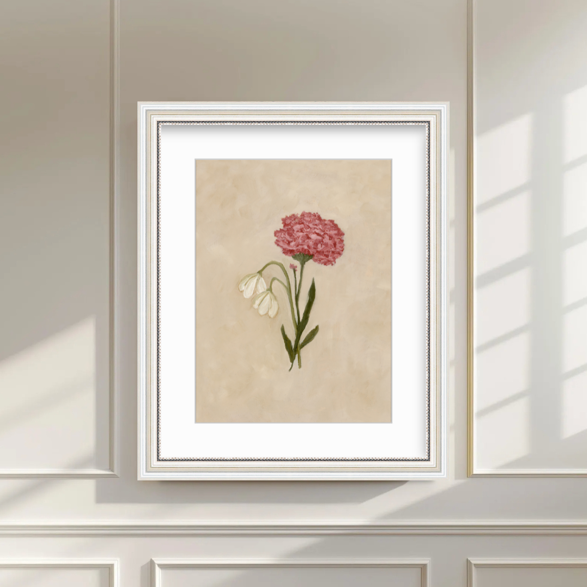 January Birth Flower Premium Fine Art Paper Print