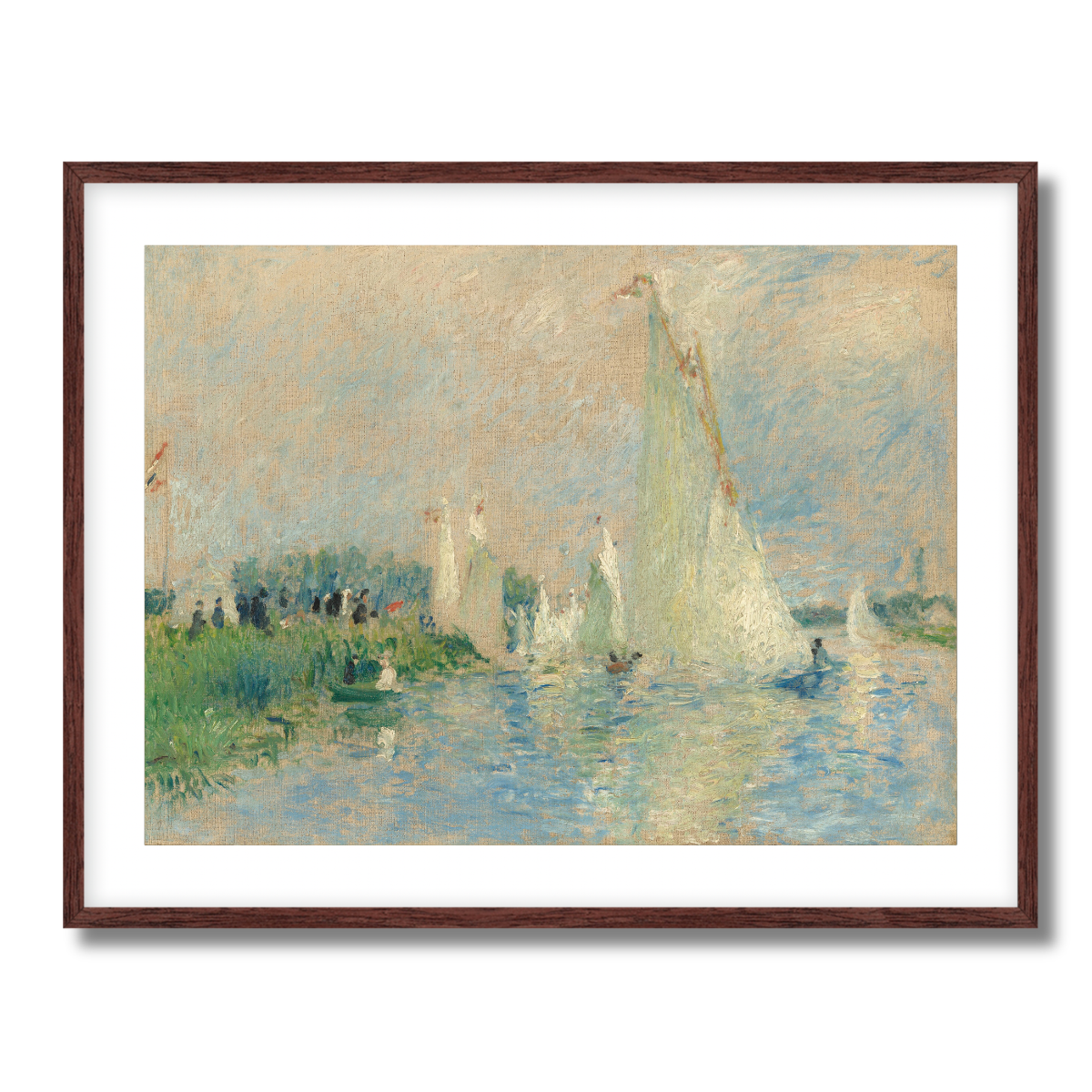 Regatta at Argenteuil by Auguste Renoir 1874 Fine Art Paper Print