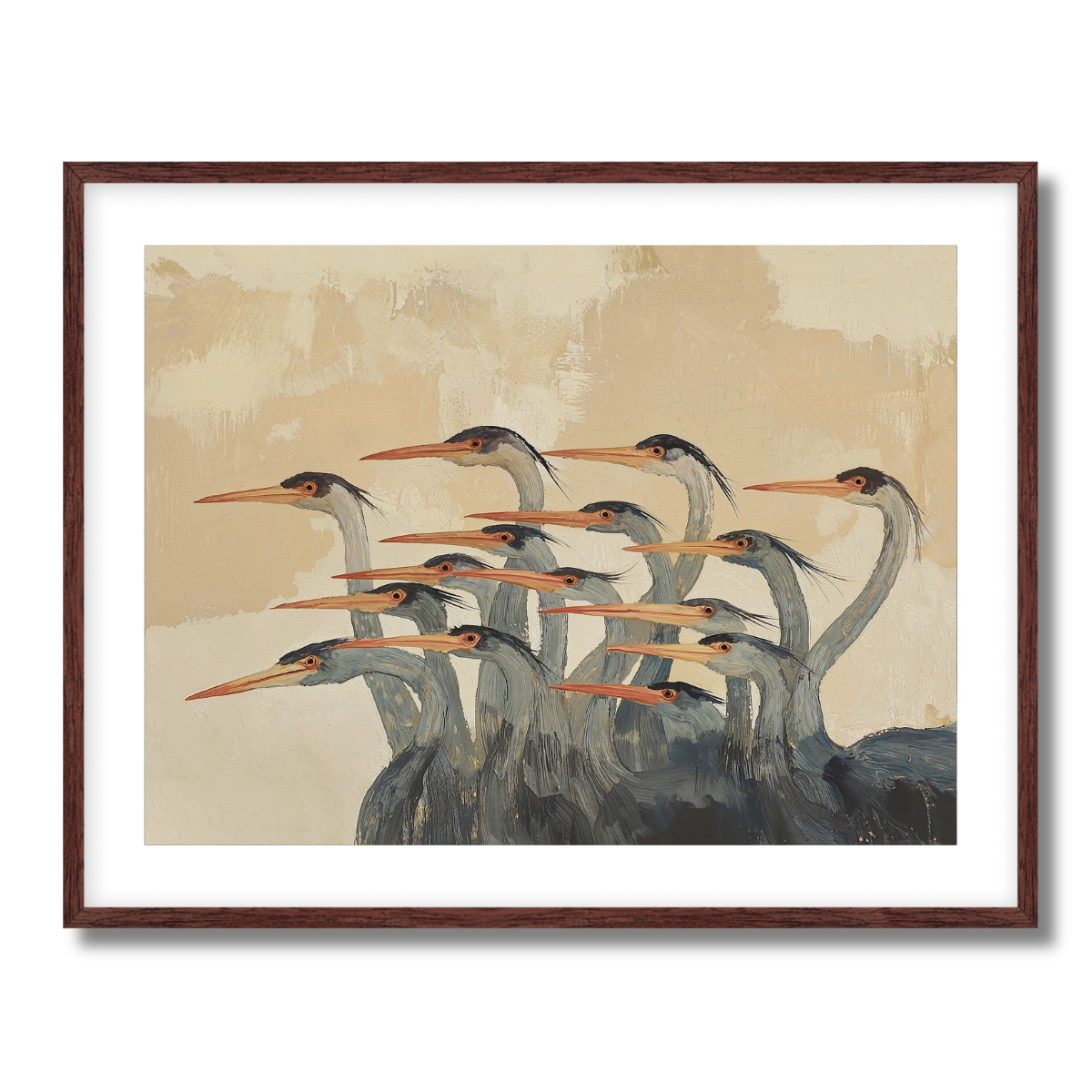 Herons Fine Art Paper Print