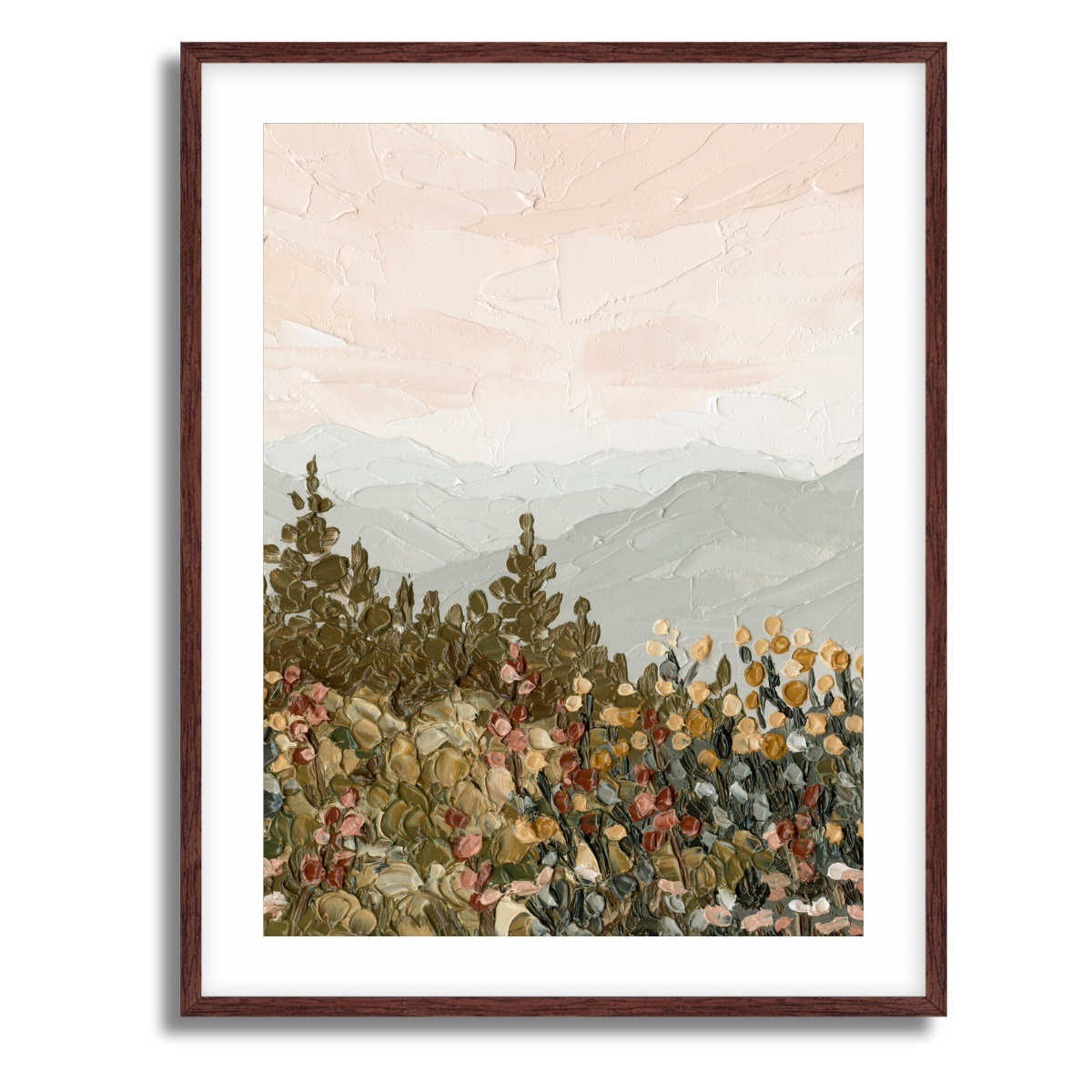 Appalachian Sunrise Portrait Fine Art Paper Print