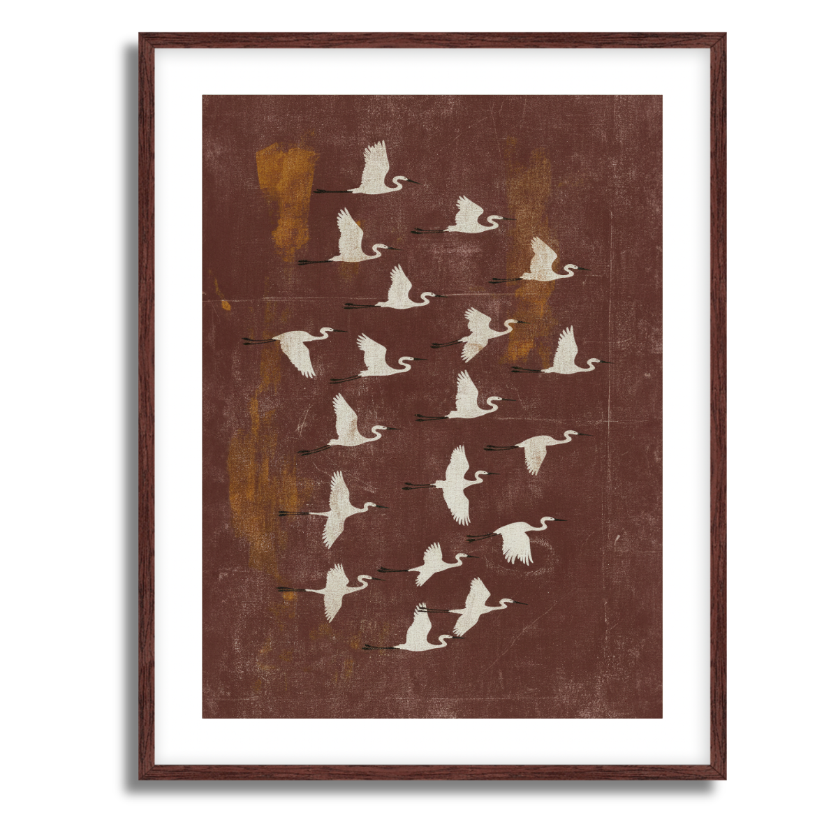 Herons Flock Fine Art Paper Print