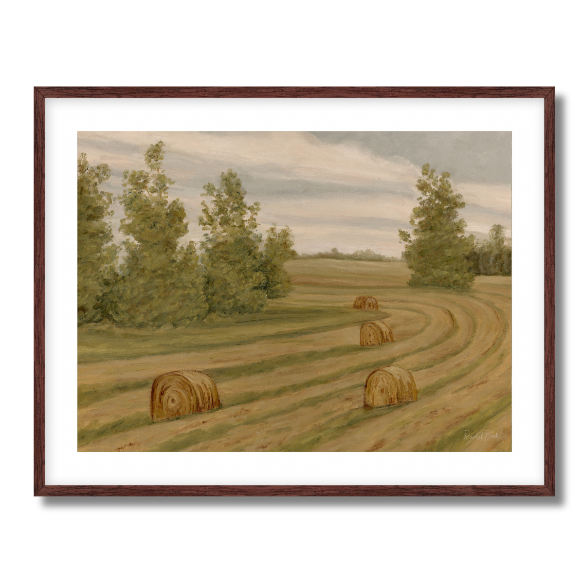 Farm Fields No 154 Fine Art Paper Print