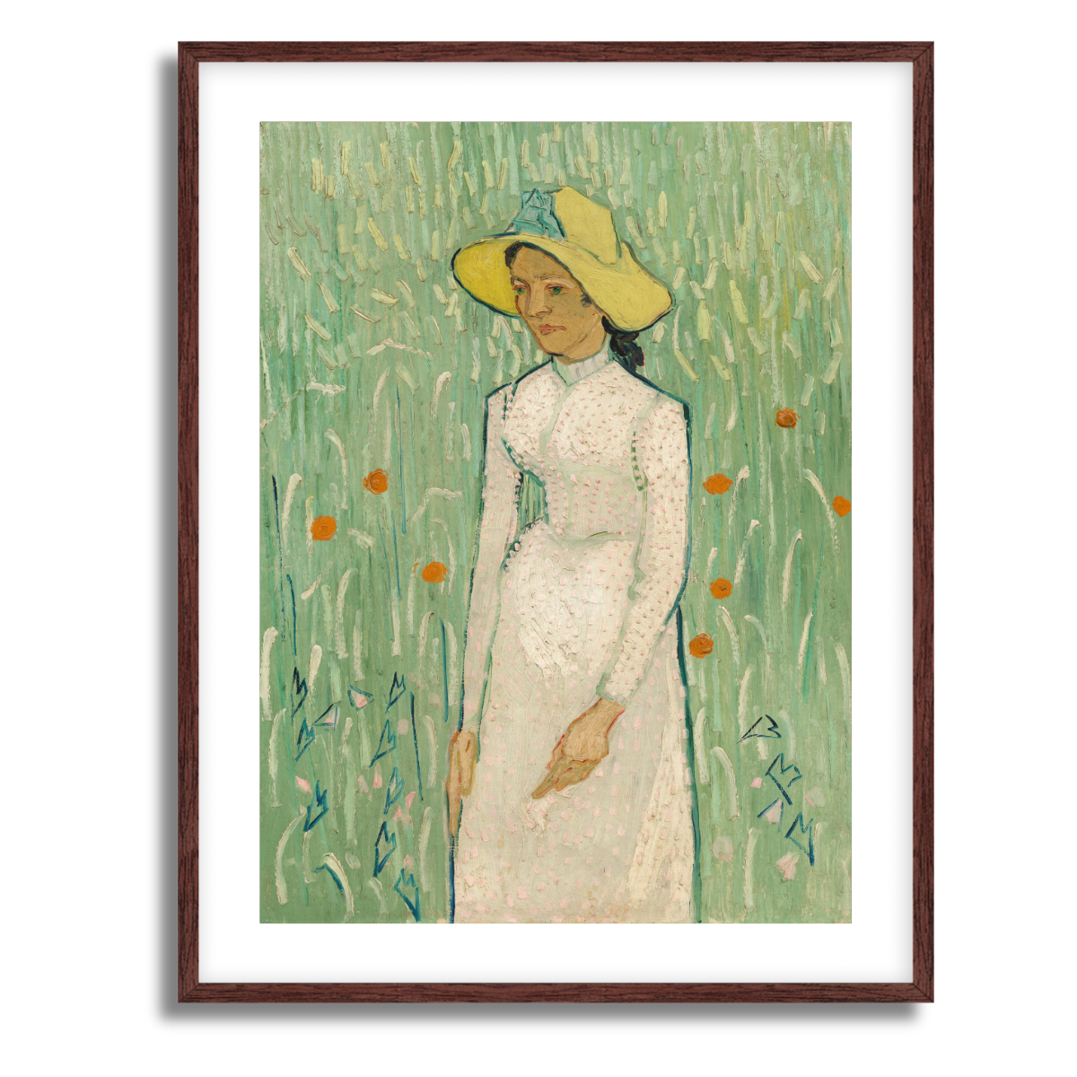Girl in White by Vincent van Gogh 1890 Fine Art Paper Print