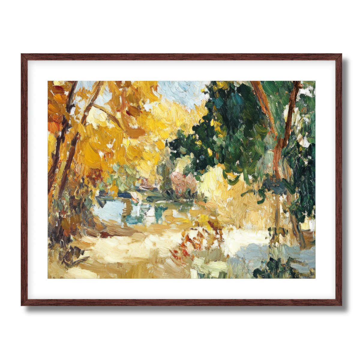 Abstract Yellow Fine Art Paper Print