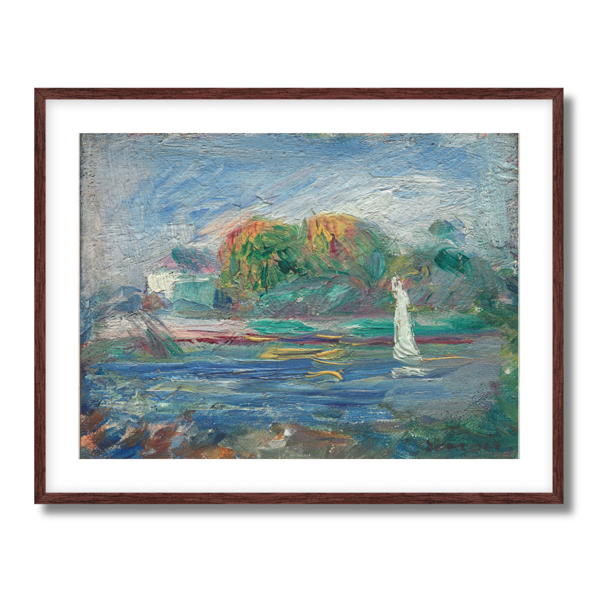 The Blue River by Auguste Renoir 1890 Fine Art Paper Print