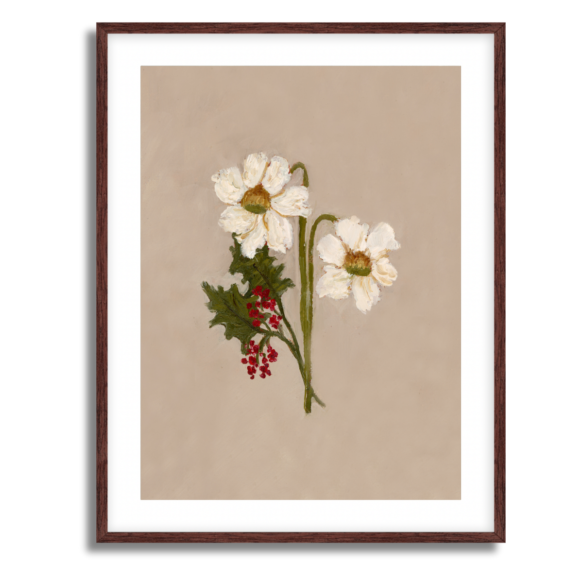 December Birth Flower Fine Art Paper Print