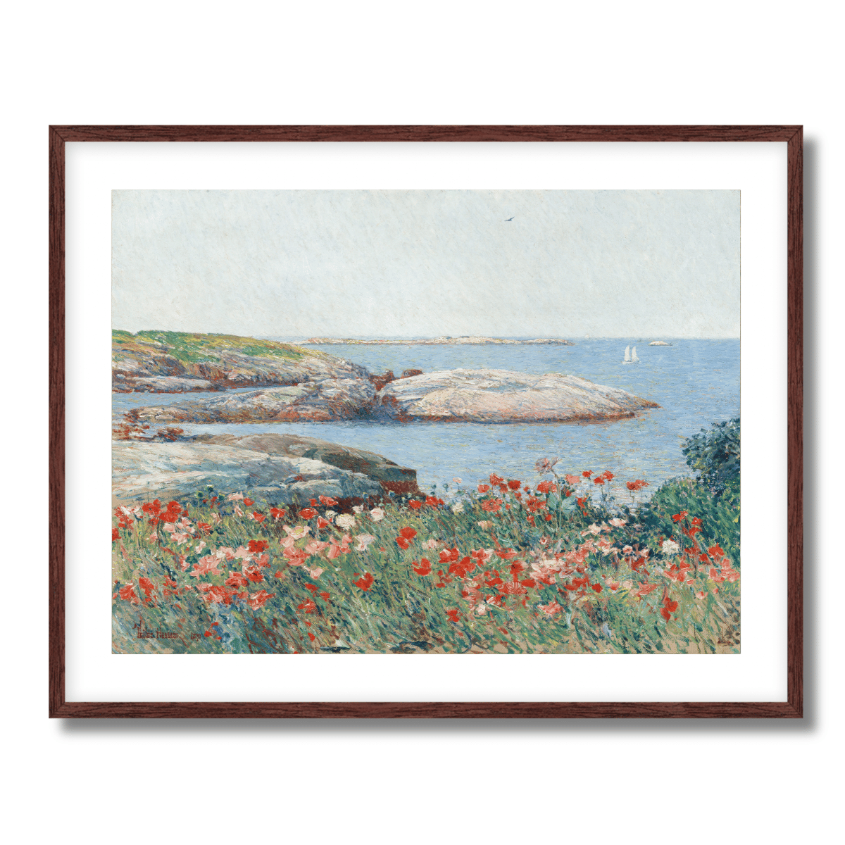 Poppies, Isles of Shoals by Childe Hassam 1891 Fine Art Paper Print