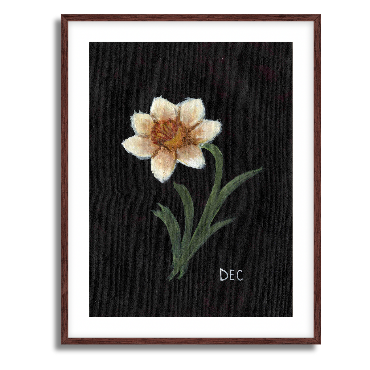 We Remember December Birth Flower Fine Art Paper Print