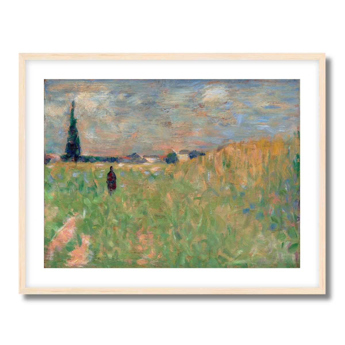 A Summer Landscape by Georges Seurat 1883 Fine Art Paper Print