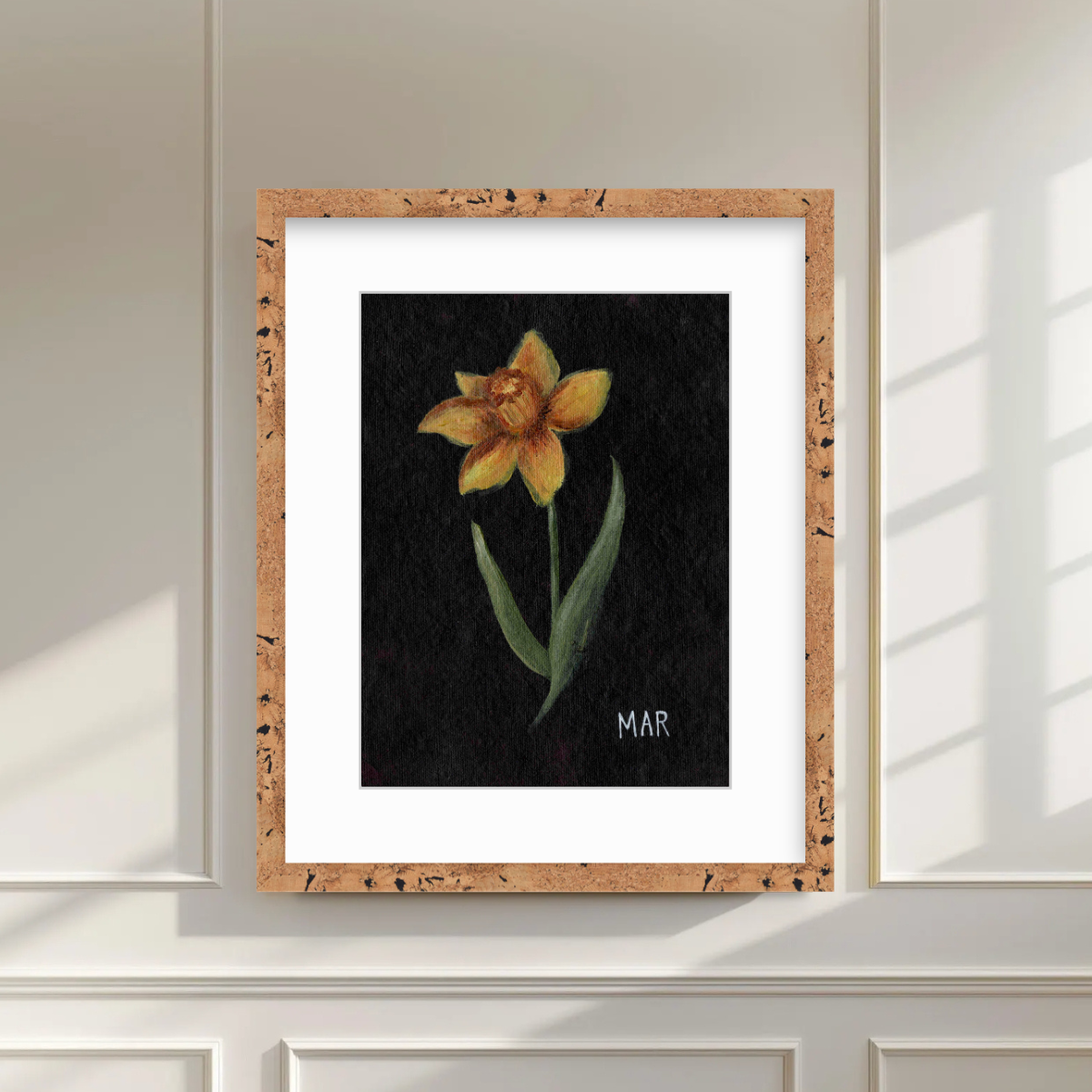 We Remember March Birth Flower Premium Fine Art Paper Print