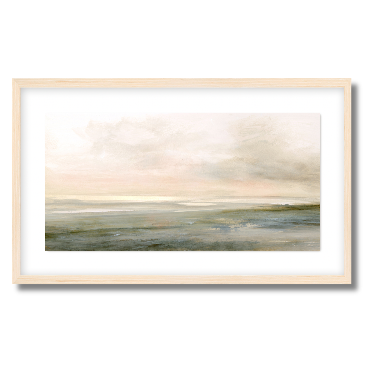 Low Tide Summer Panorama Fine Art Paper Print