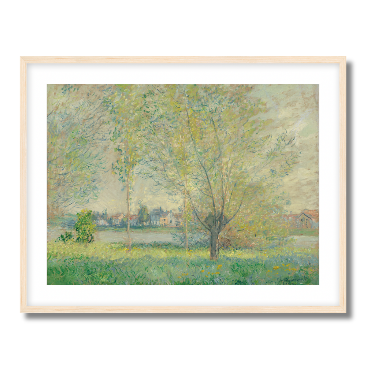 The Willows by Claude Monet 1880 Fine Art Paper Print