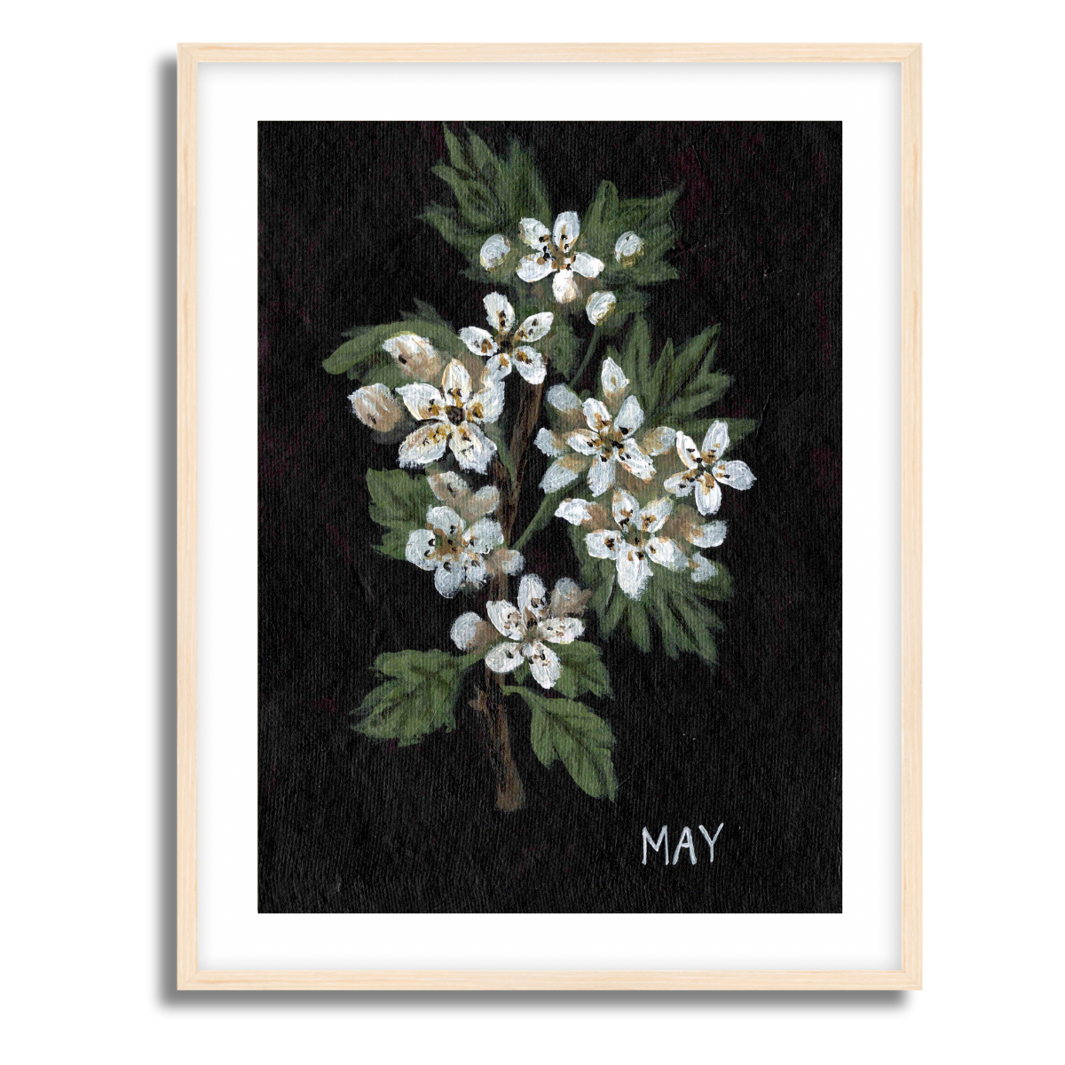 We Remember May Birth Flower Fine Art Paper Print