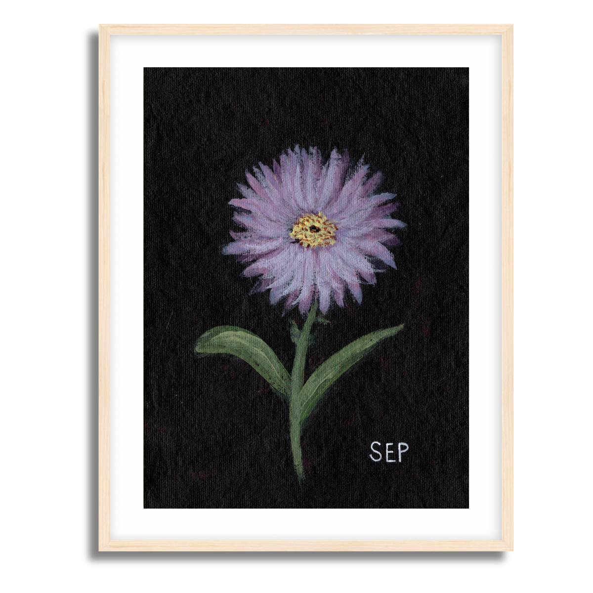 We Remember September Birth Flower Fine Art Paper Print