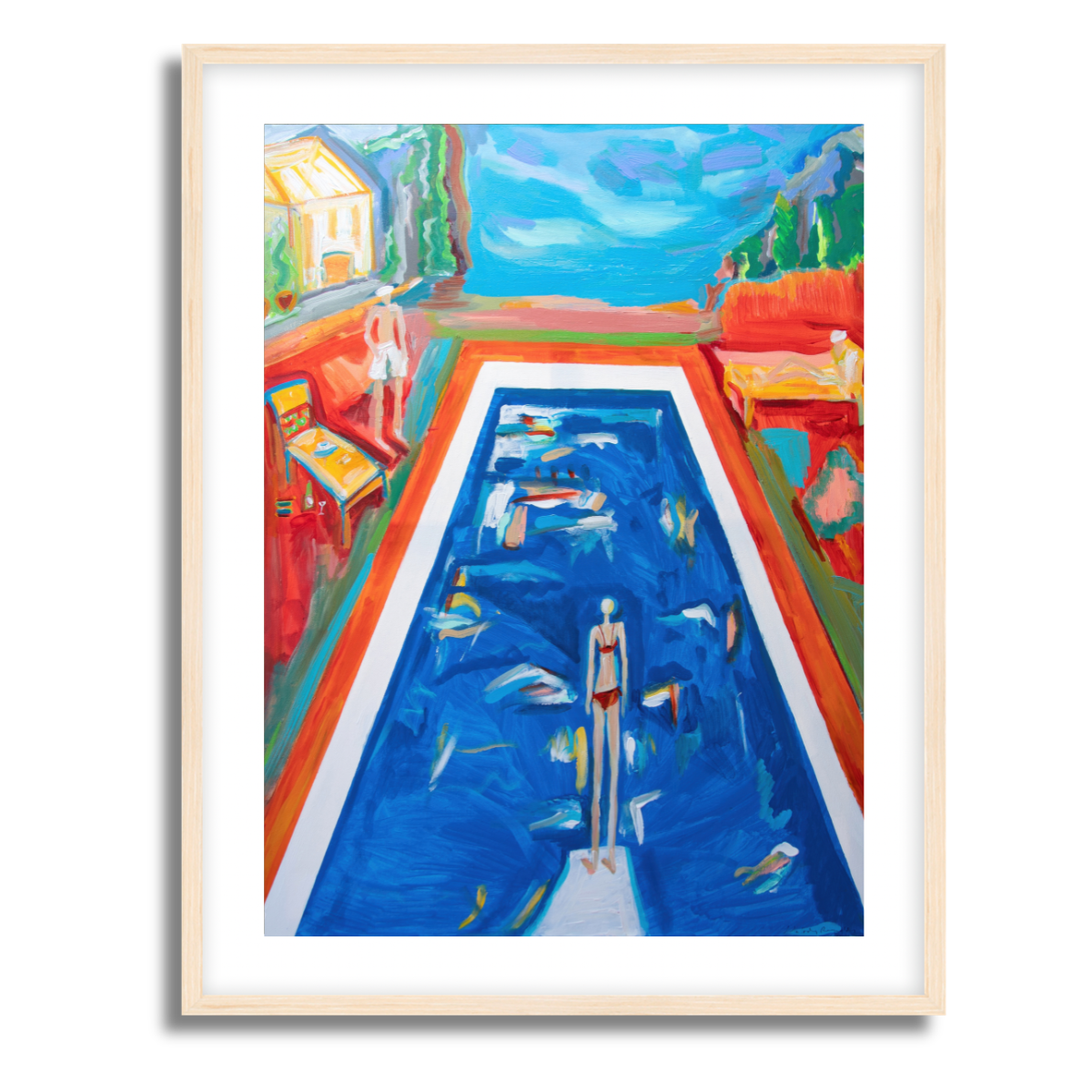 Evening Swim Fine Art Paper Print