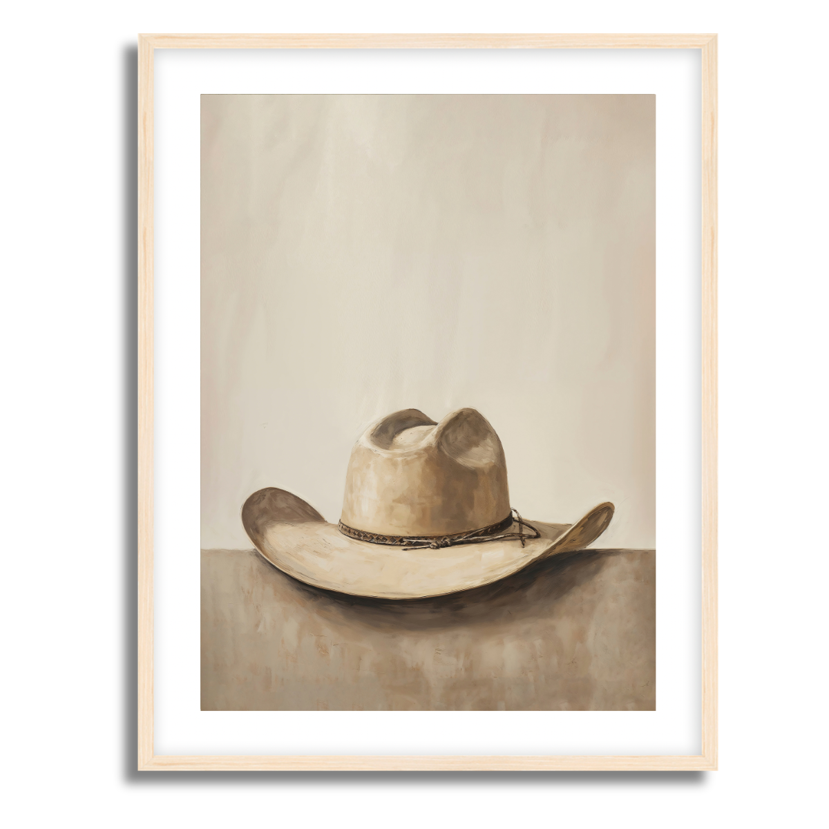 Tan Hat Fine Art Paper Print
