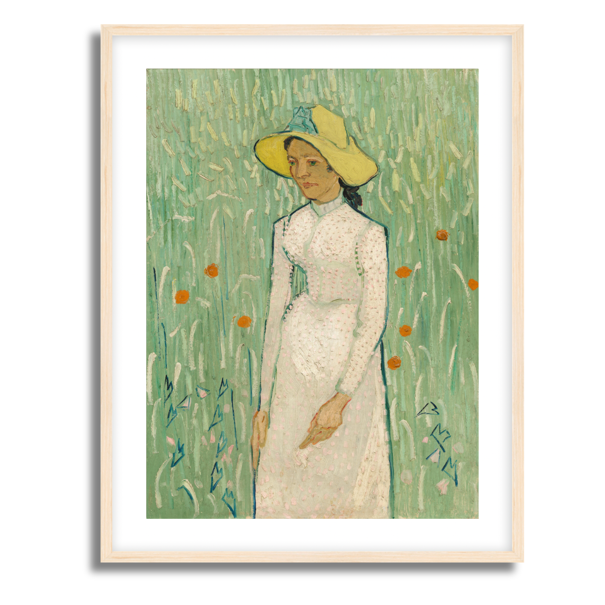 Girl in White by Vincent van Gogh 1890 Fine Art Paper Print