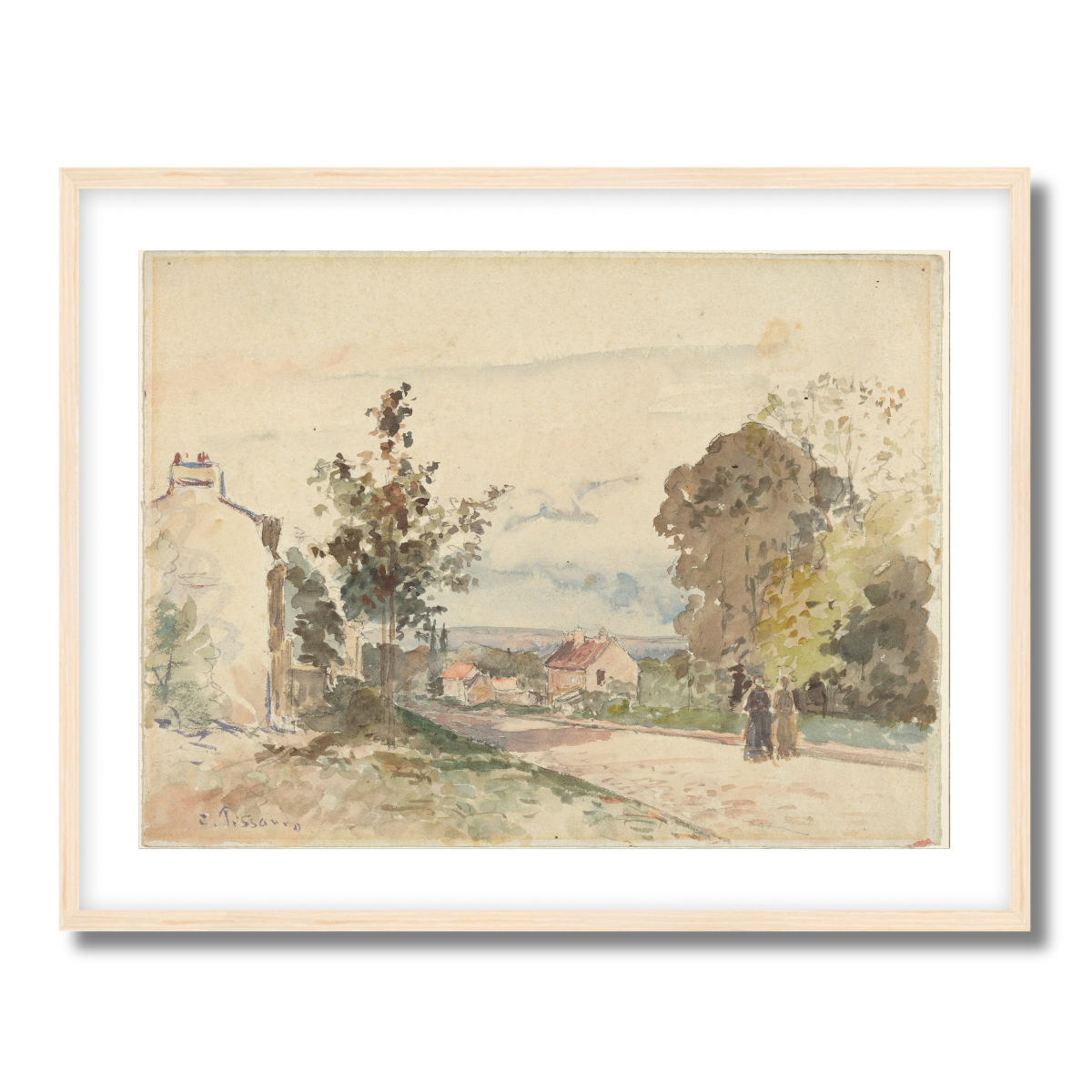 The Road From Versailles to Louveciennes by Camille Pissarro 1872 Fine Art Paper Print