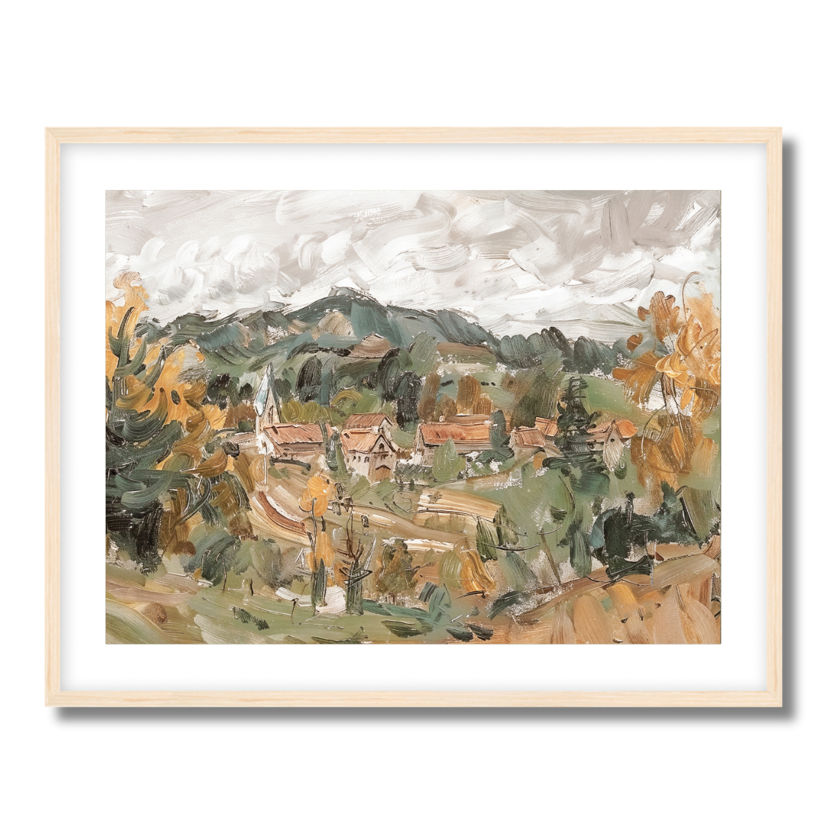Village Fine Art Paper Print