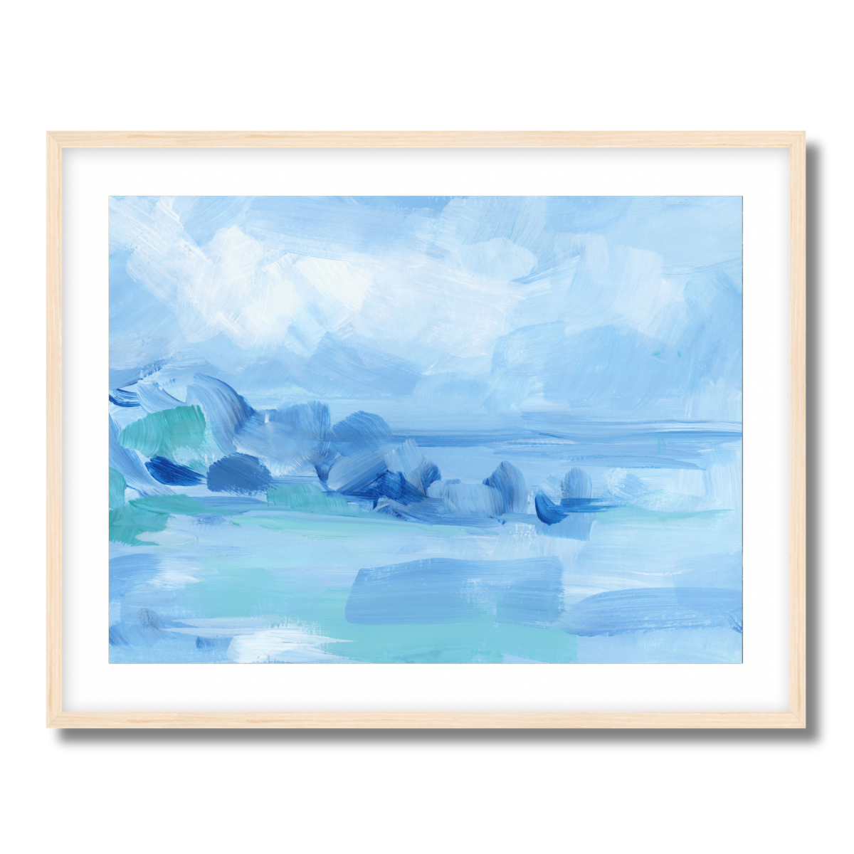 Blues Views Fine Art Paper Print