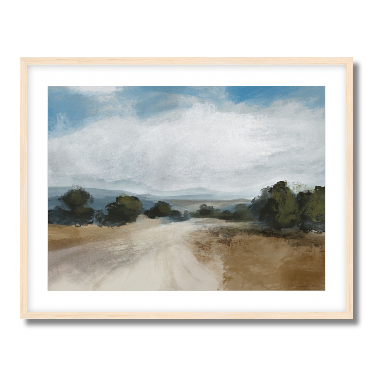 Road View Fine Art Paper Print