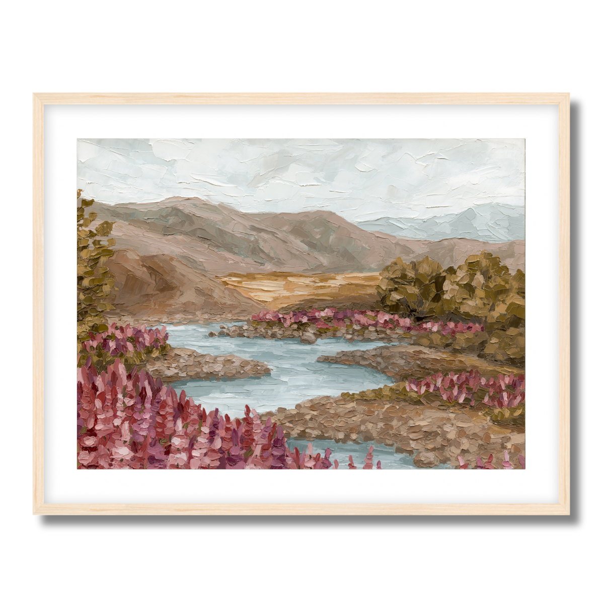 River Blooms Fine Art Paper Print