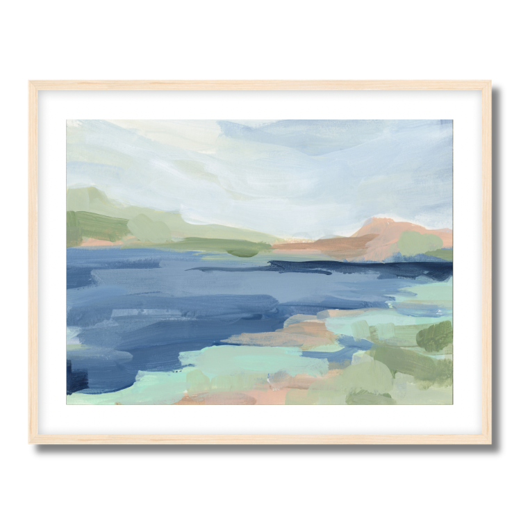 Lingering Blues Fine Art Paper Print