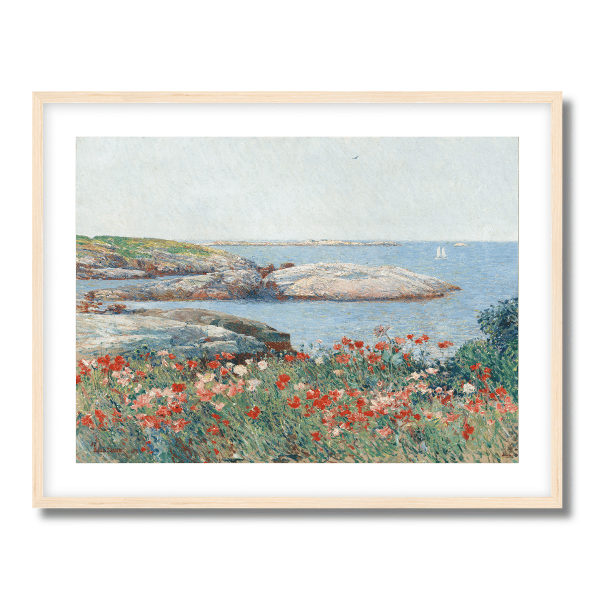 Poppies, Isles of Shoals by Childe Hassam 1891 Fine Art Paper Print