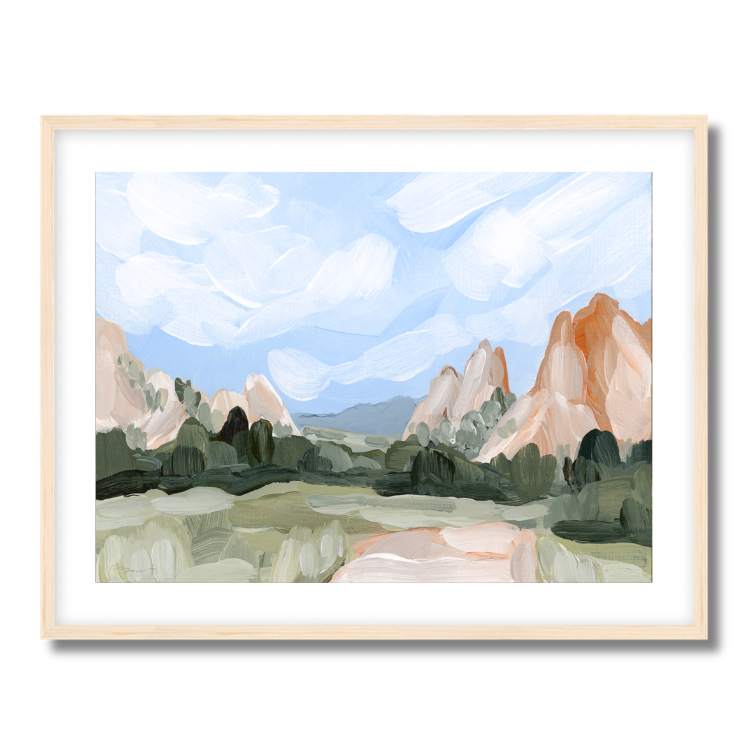 Red Rocks Fine Art Paper Print