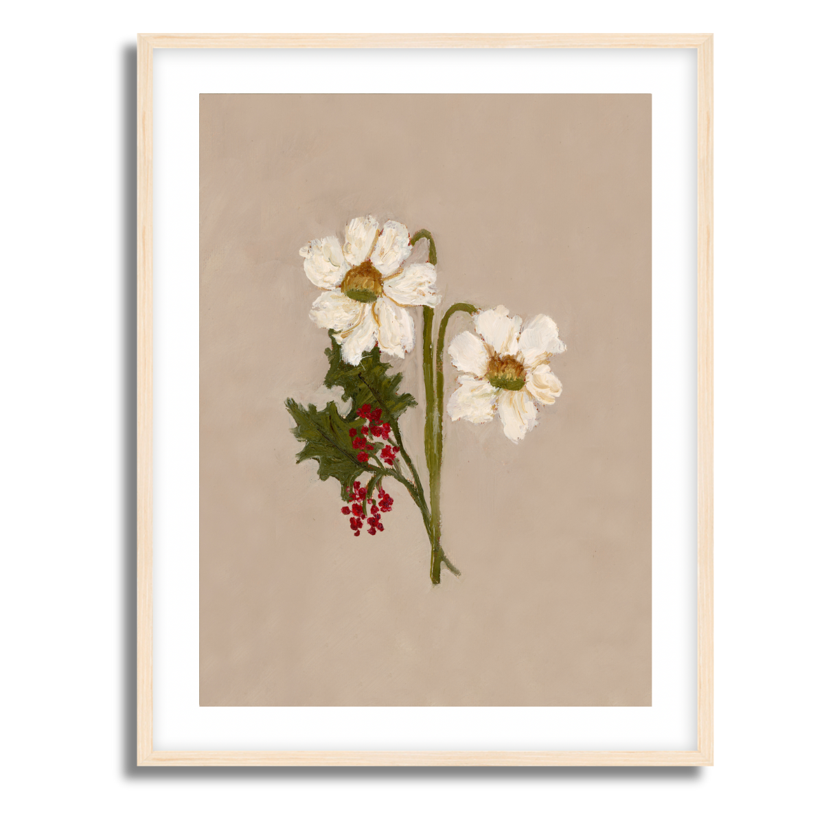 December Birth Flower Fine Art Paper Print