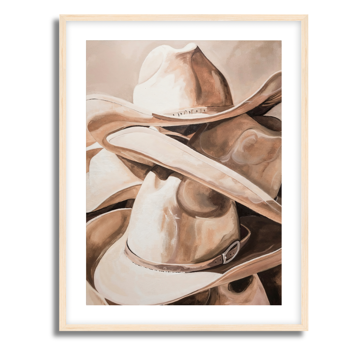 Stacked Hats Fine Art Paper Print