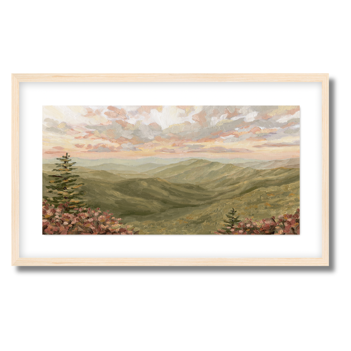 Shining Rock Panorama Fine Art Paper Print