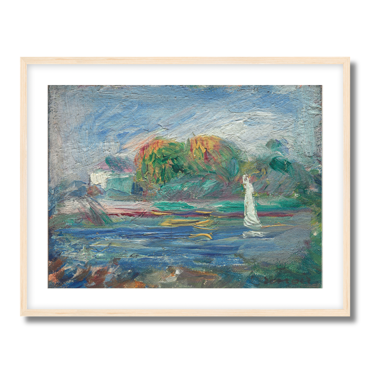 The Blue River by Auguste Renoir 1890 Fine Art Paper Print