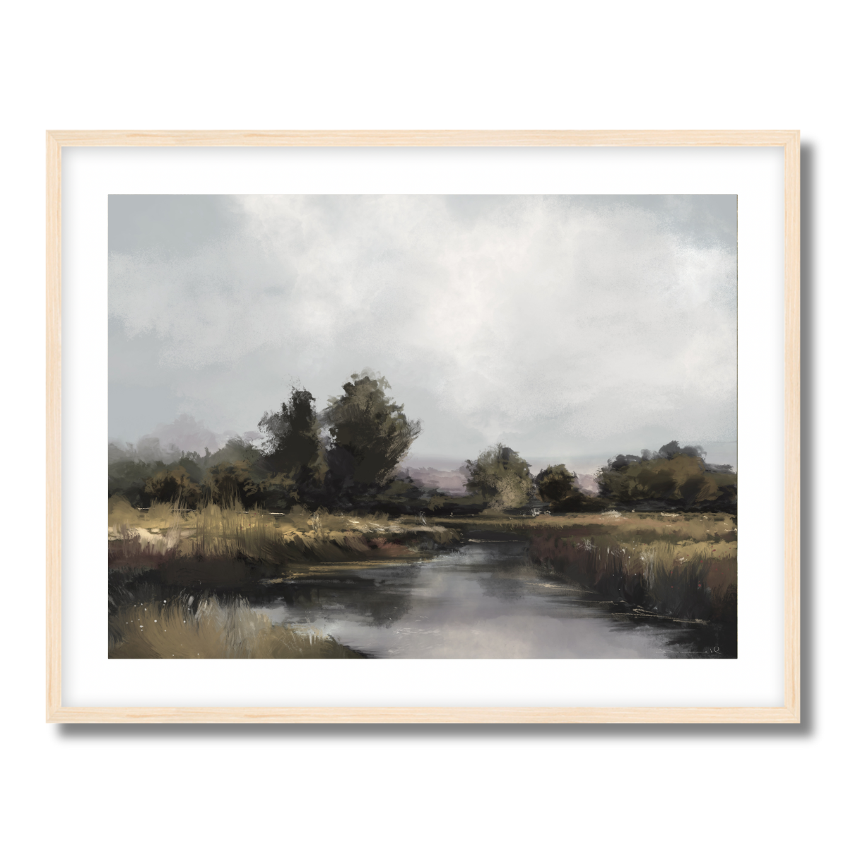 Spring River Fine Art Paper Print