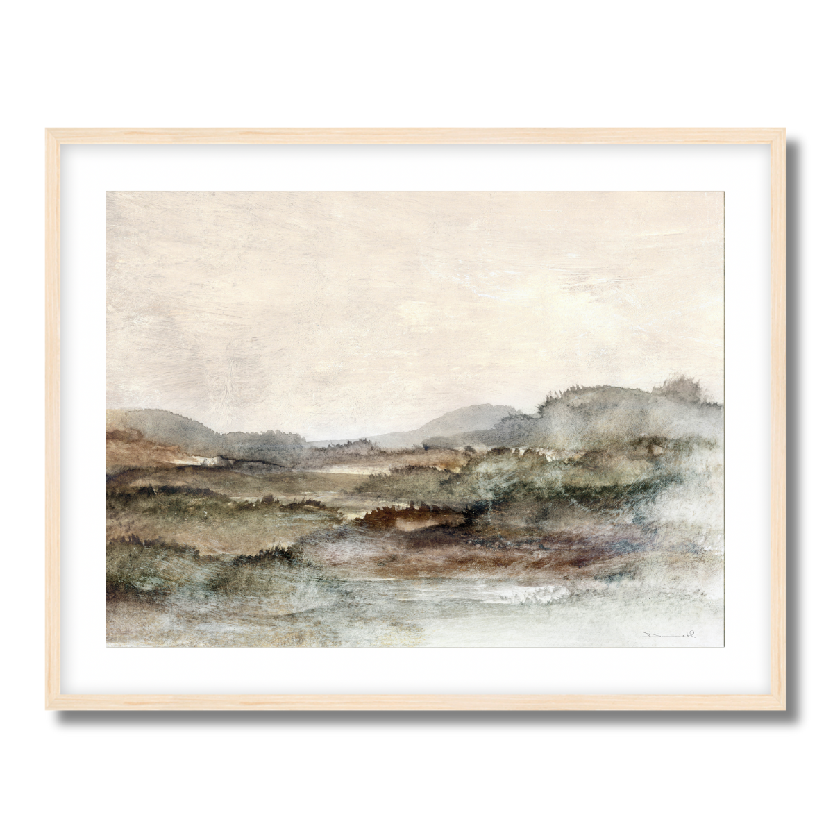 Meadow Trees Fine Art Paper Print